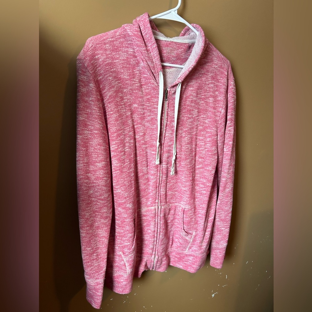 Merona Pink and White Hoodie/Jacket